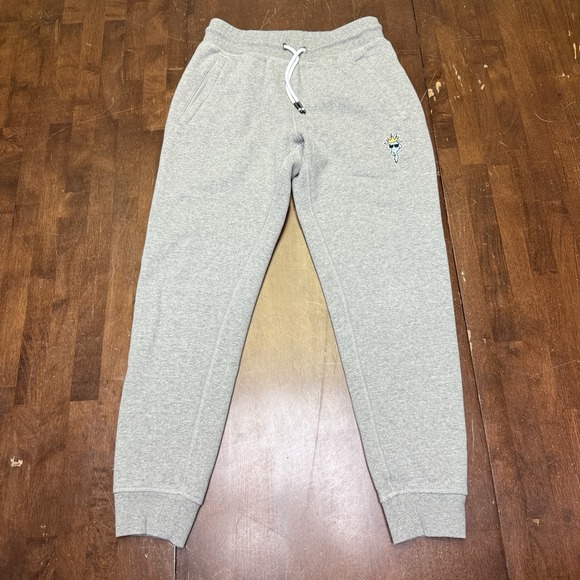 GOAT USA Sweatpants Mens Small Gray Jogger Pants Crown Goat Logo Fleece Sweats - Picture 3 of 9